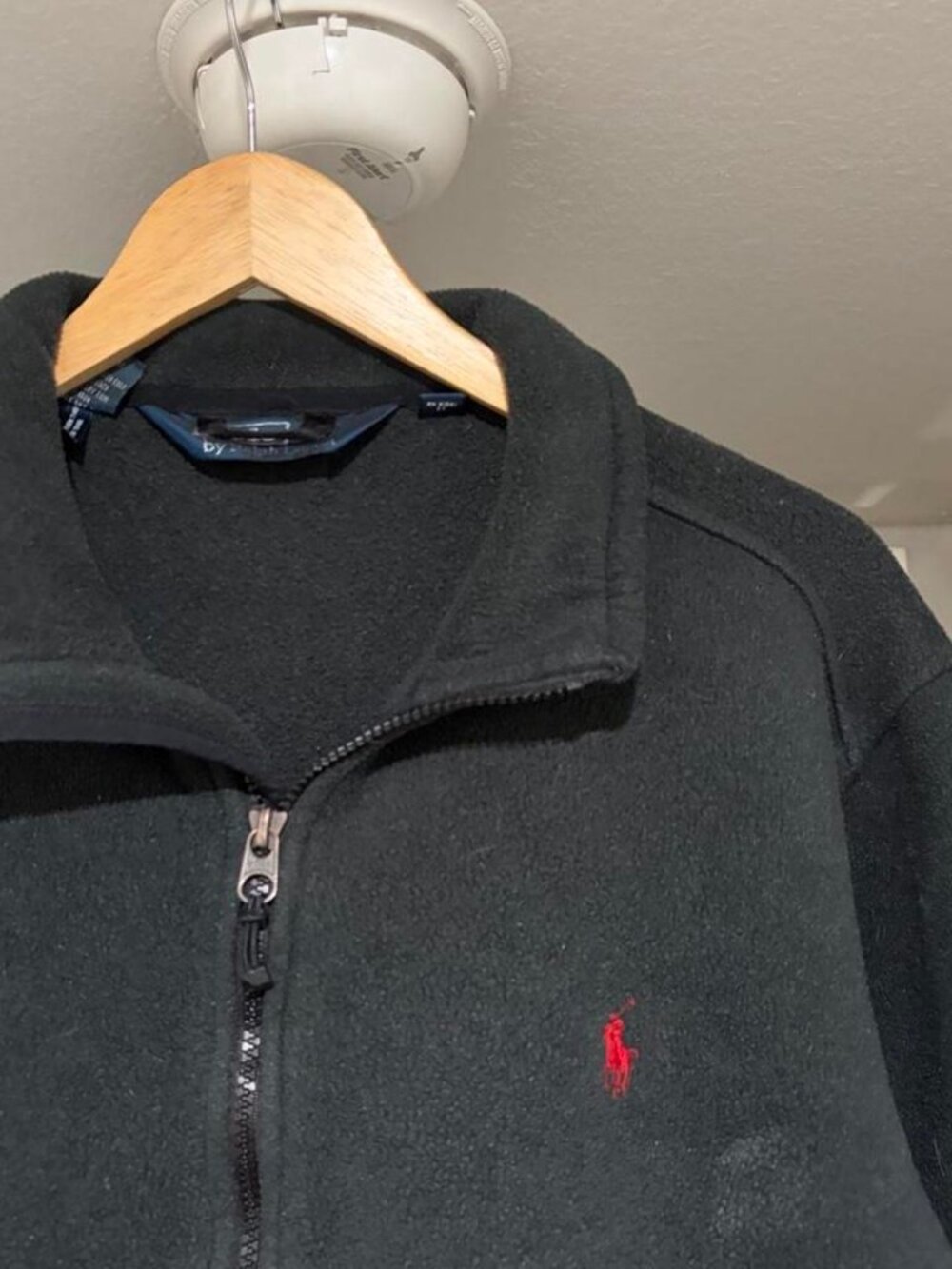 Vintage Black Polo Ralph Lauren fleece jacket